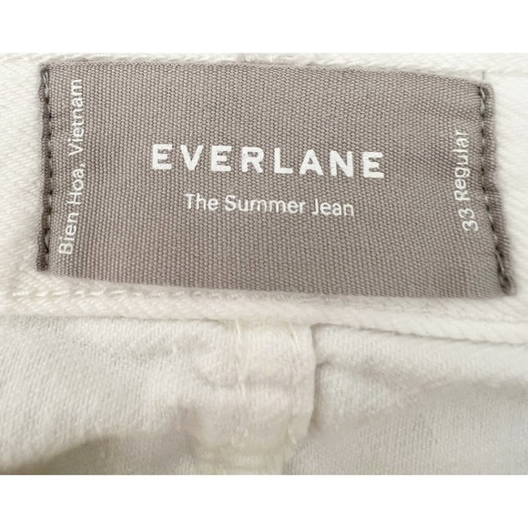 Everlane The Summer Jean in White Super-Soft Relaxed Size 33 - Picture 7 of 10